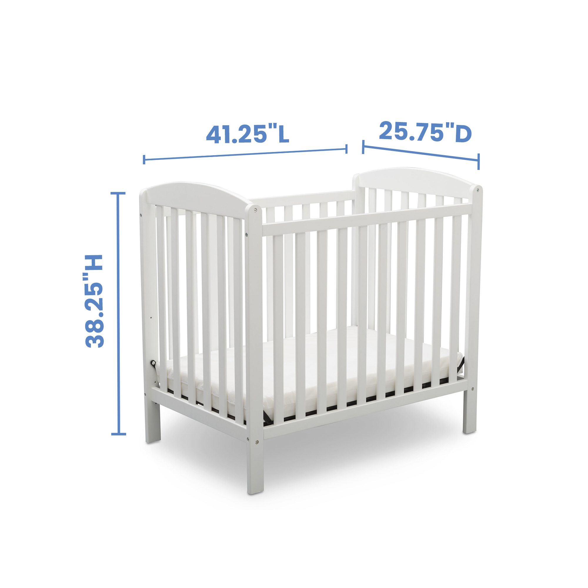 Sprout Mini Crib with Mattress - Delta Children